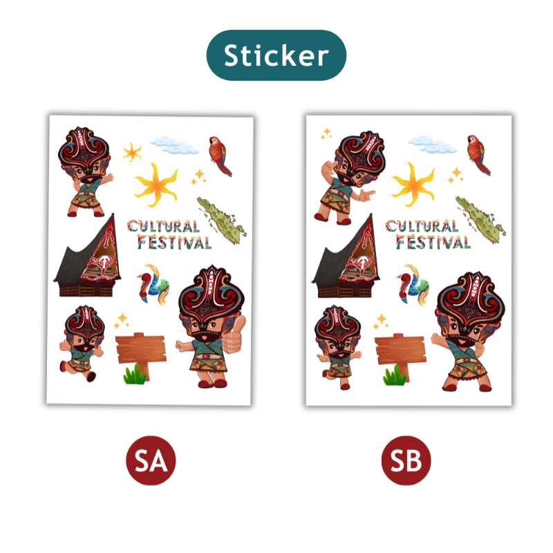 Bundling Horas (Gantungan Kunci + Sticker)
