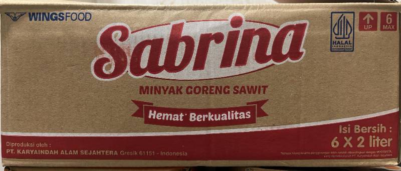 MINYAK SABRINA 2 L*6
