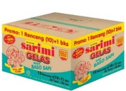MIE GELAS RASA BAKSO SAPI*12