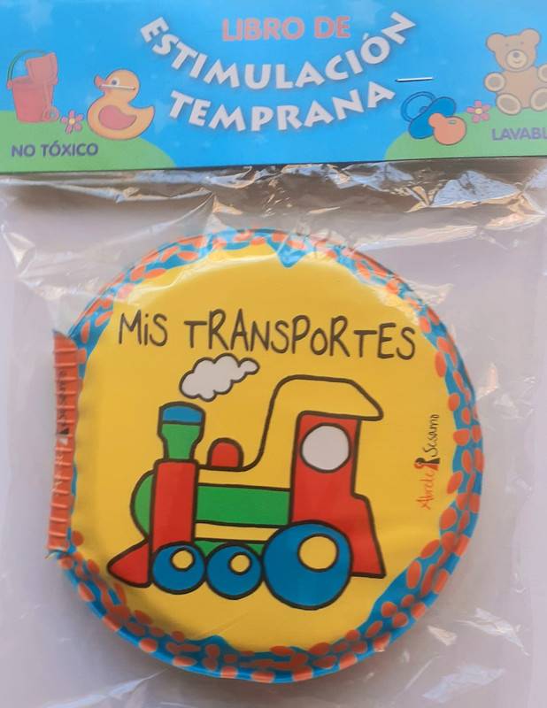 LIBRO BAÑO ESTIMULACION MIS TRANSPORTES