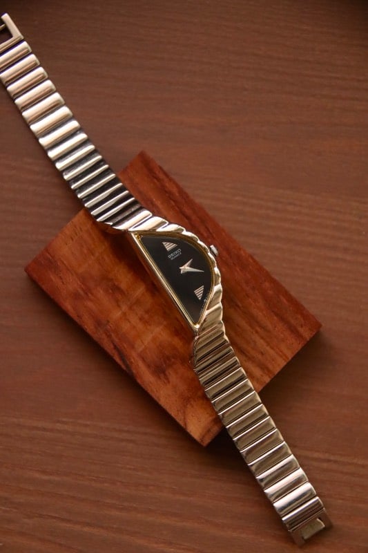 RARE Seiko Half Moon Vintage Watch - Silver