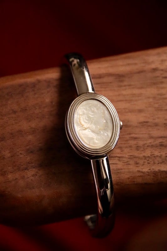 EXTREMELY RARE Mario Valentino Oval Case Bangle Quartz Watch