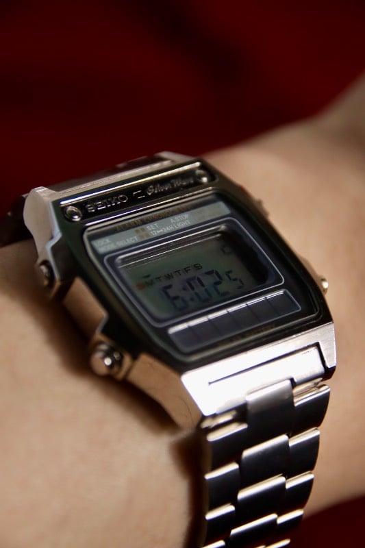 RARE Seiko Silver Wave A628-5030 Digital Vintgae Watch