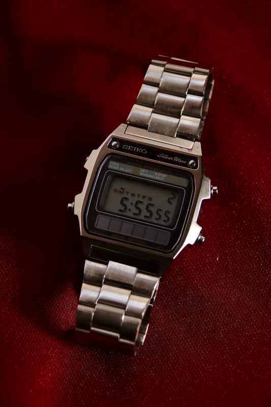 RARE Seiko Silver Wave A628-5030 Digital Vintgae Watch