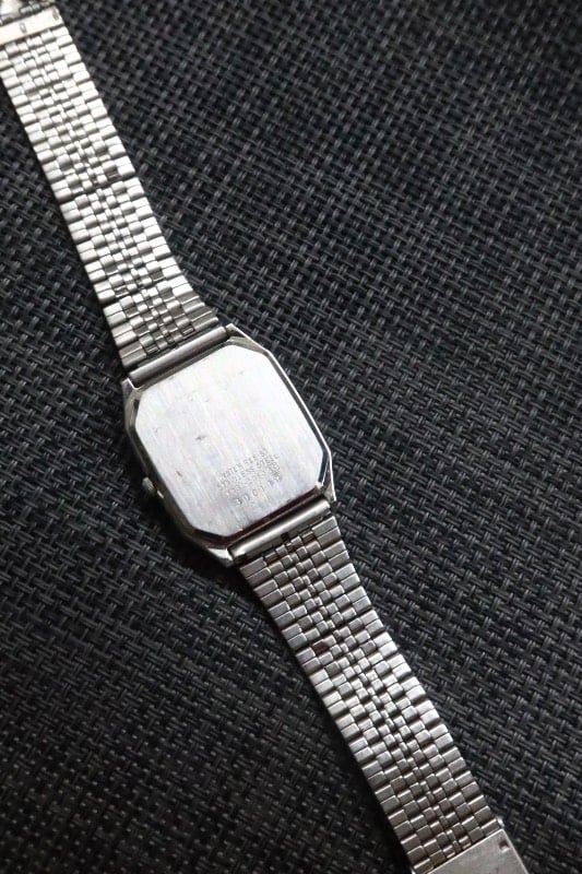 Alba White Tank Quartz Watch
