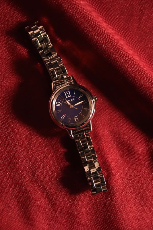 Citizen Wicca Blue Pink Dial Ladies' Silver Quartz Vint Watch