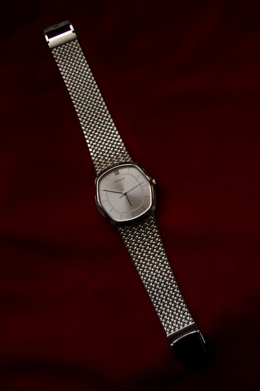 Seiko Credor Hexagon Mesh Bracelet Quartz Watch 5931-5232