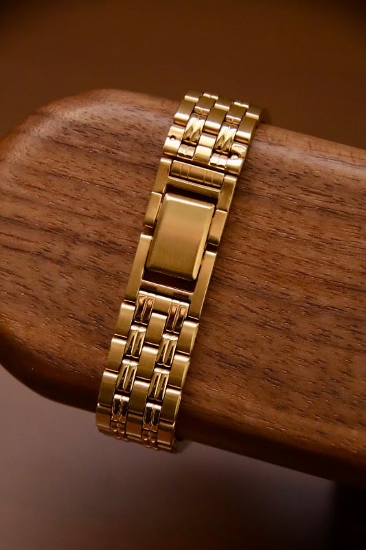 Seiko Gold-Tone Textured Dial Bracelet Watch
