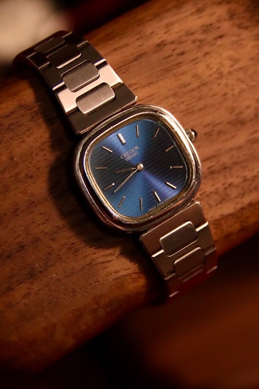 RARE Credor Seiko Blue Quartz Watch