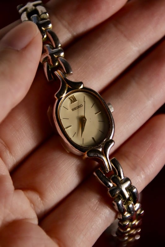 Seiko Quartz Ladies' Vintgae Watch (Oval Case)