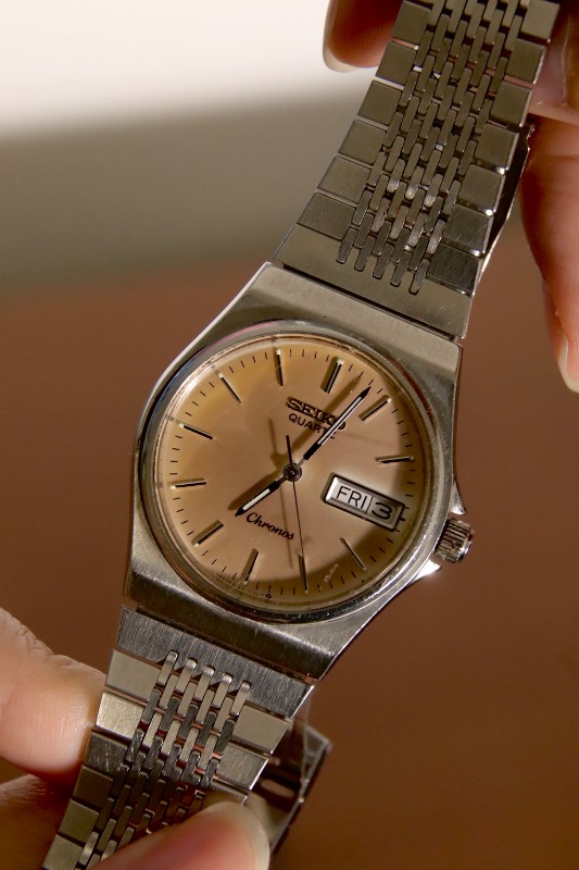 RARE Seiko Chronos Quartz In Pink