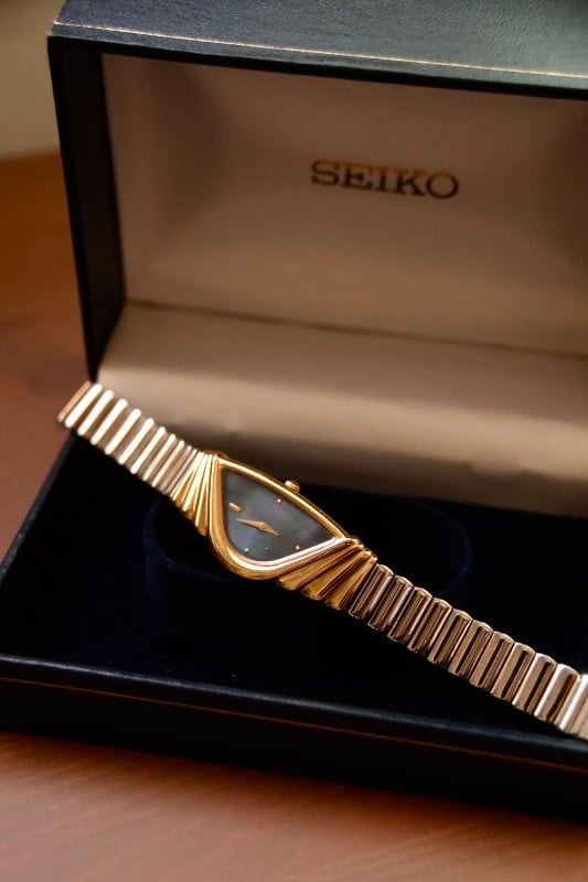 RARE Seiko Half Moon Vintage Watch  - Dual tone