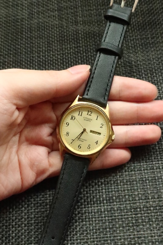 Citizen Gold Case Circular Quartz Watch
