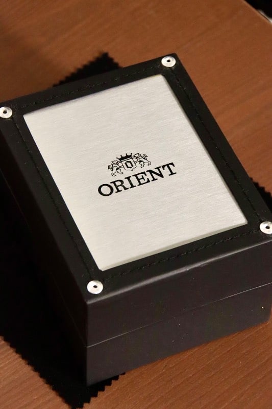 Orient Ladies' Tank Watch In Dark Blue