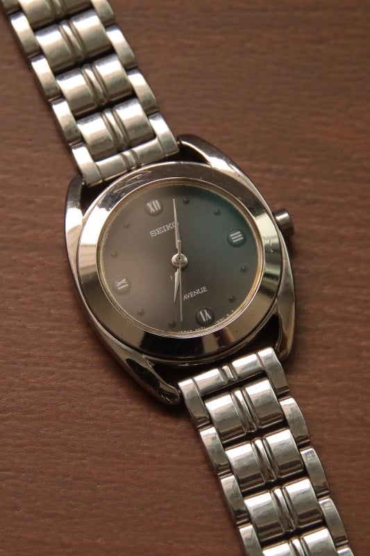 Seiko Avenue Dark Grey Silver Watch
