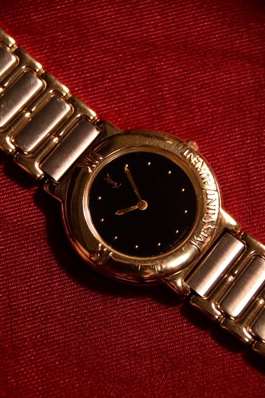 Yves Saint Laurent Quartz Watch - Black Dial