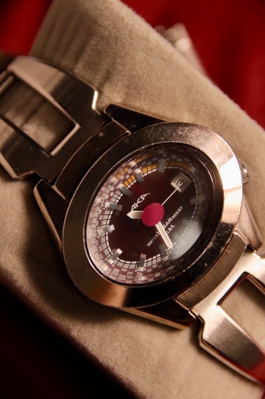 RARE Seiko AKA Alba Water 10 BAR Resist Vintage Watch - Black Dial