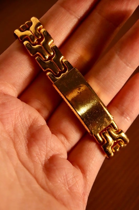 Belorus Vintage Gold-Tone Diver Style Bracelet Watch