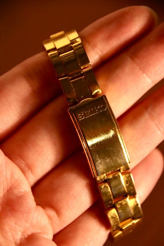 Seiko SQ50 Vintage Gold-Tone Diver Style Quartz Watch
