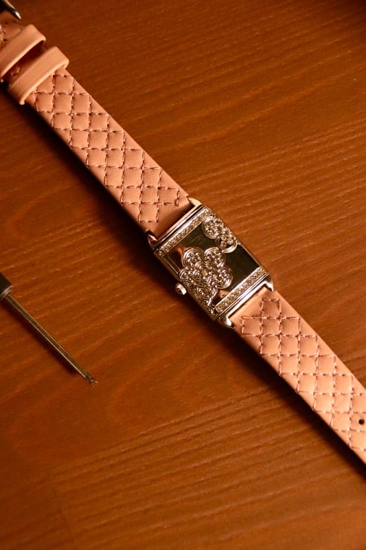 Pierot by Jean Pierre Vintage Rhinestone Square Quartz Watch