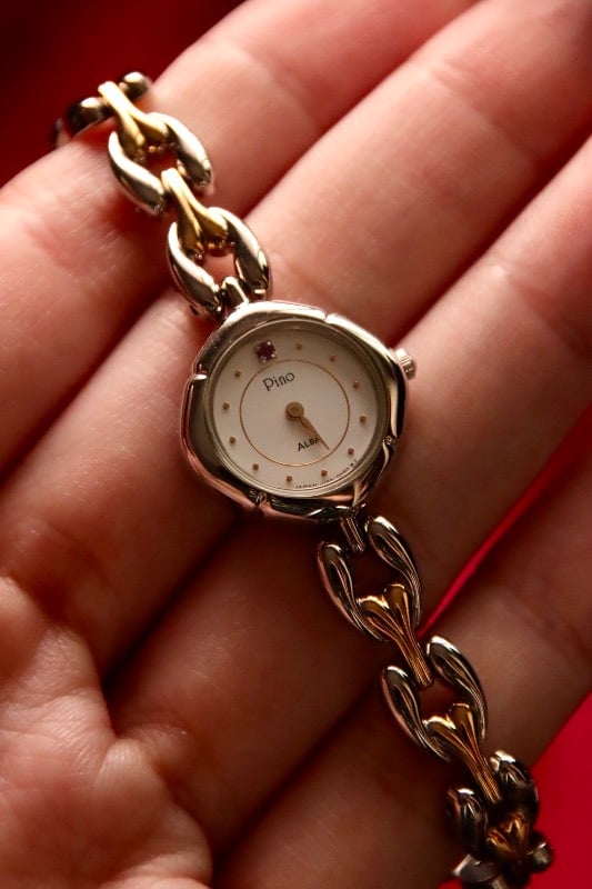 Alba Pino Two-Tone Bracelet Watch