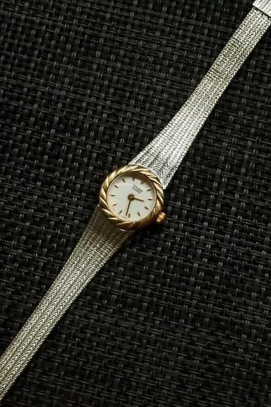 Citizen Dual Tone Woven Bracelet Quartz Watch