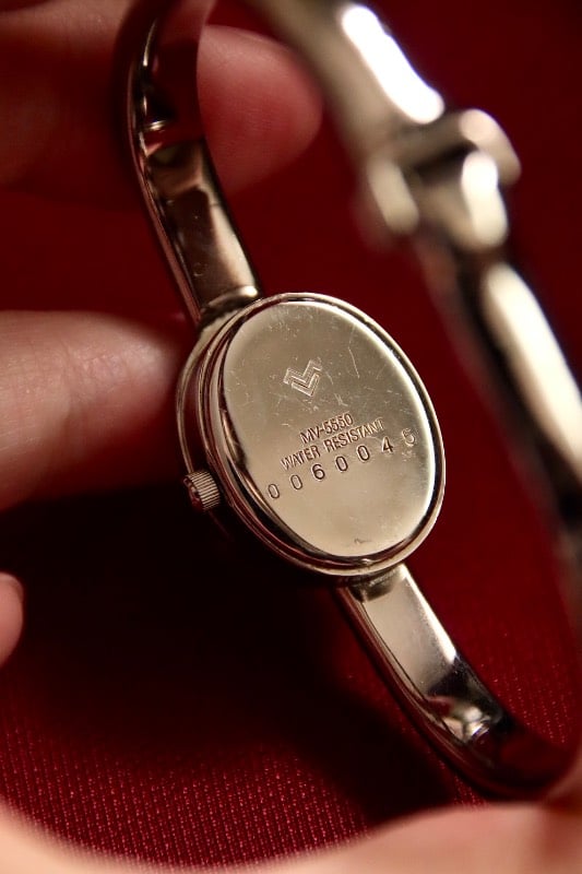 EXTREMELY RARE Mario Valentino Oval Case Bangle Quartz Watch