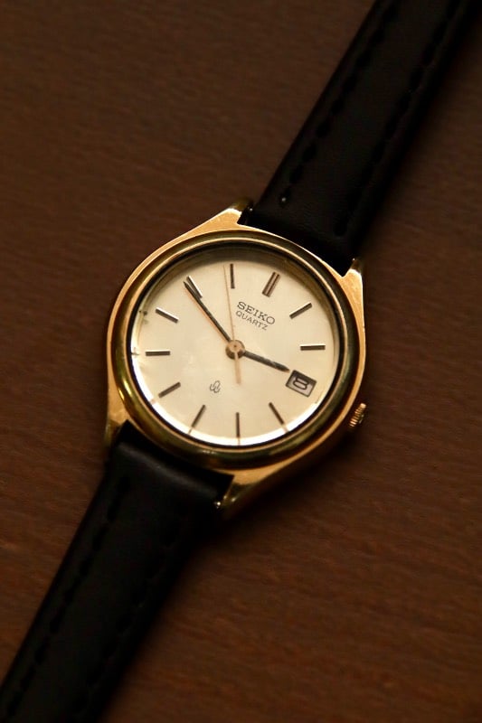 Seiko Gold Quartz With Date Indicator