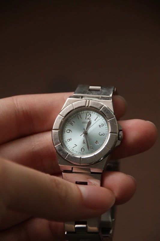 Seiko Lukia Baby Blue Quartz Watch
