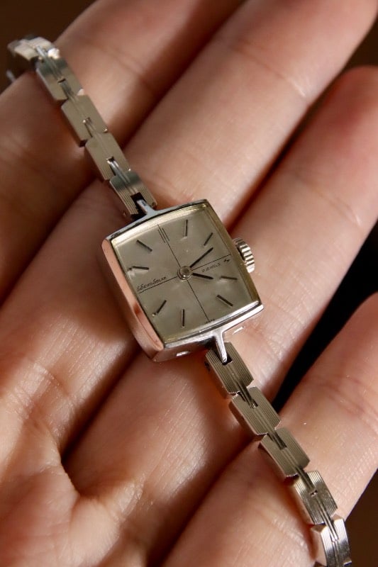 1970s Seiko Solar 21 Jewels Diamond Ladies' Watch