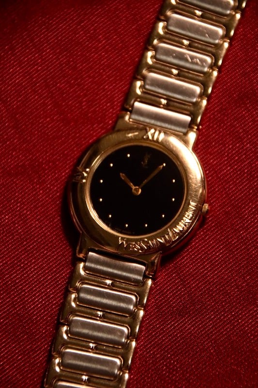 Yves Saint Laurent Quartz Watch - Black Dial