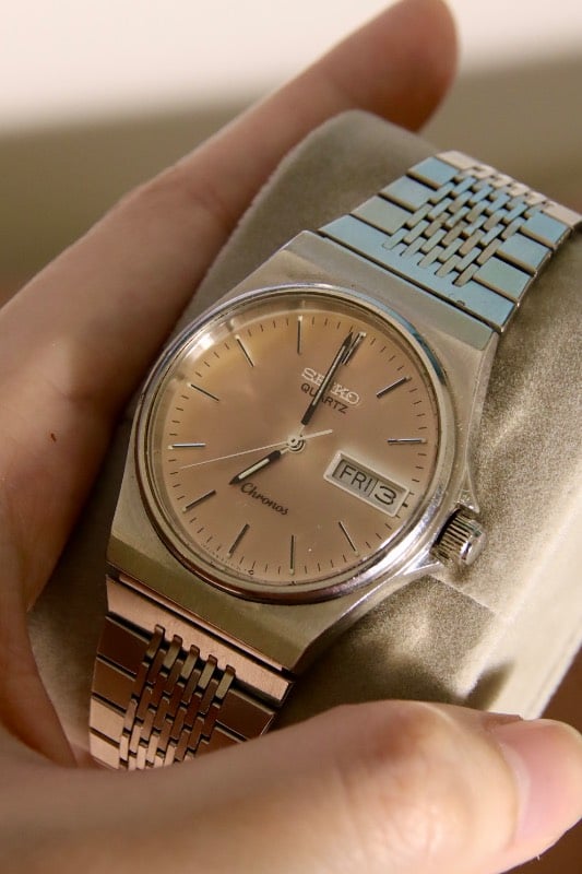 RARE Seiko Chronos Quartz In Pink