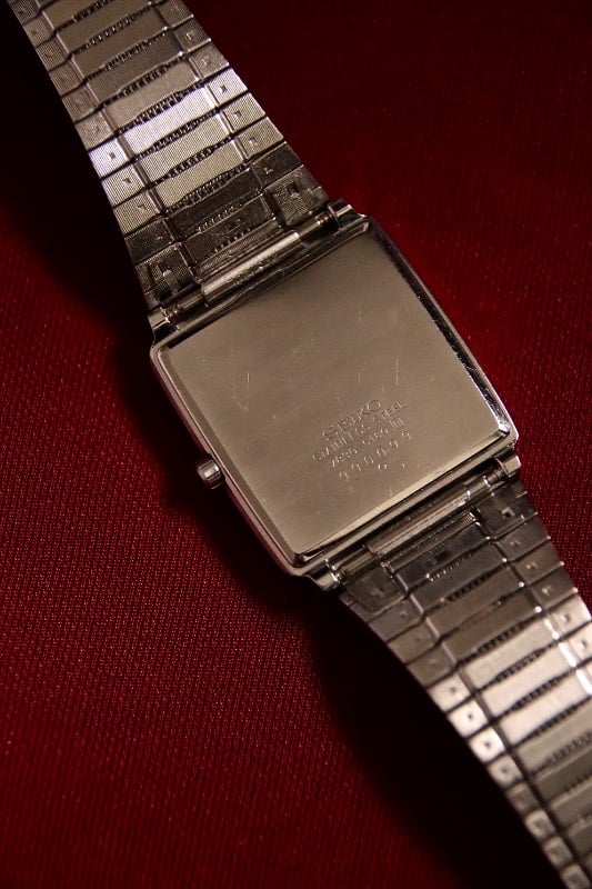 Seiko Quartz "Grid Dial" Vintage Watch