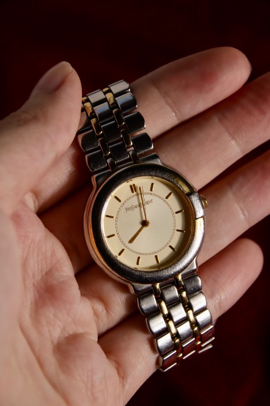 Yves Saint Laurent Quartz Vintgae Watch - Gold Dial