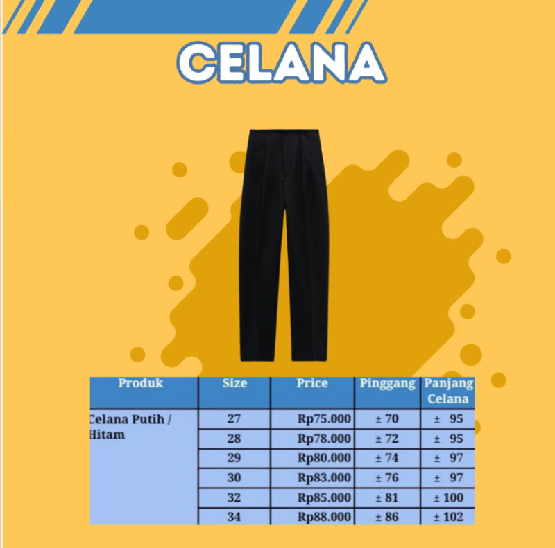 Celana Hitam