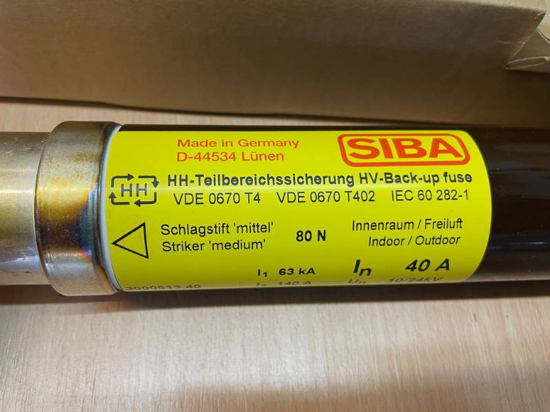 Fuse 10-24 kV / 40 A