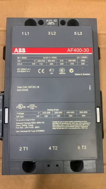 AC Magnetic Contactor 600 A/400 V/Coil 220 V