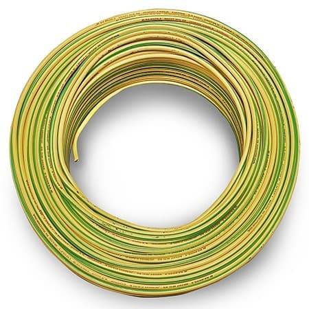 Cable NYAF 1 x 1.5 sqmm - Yellow Green  - 450/750 V