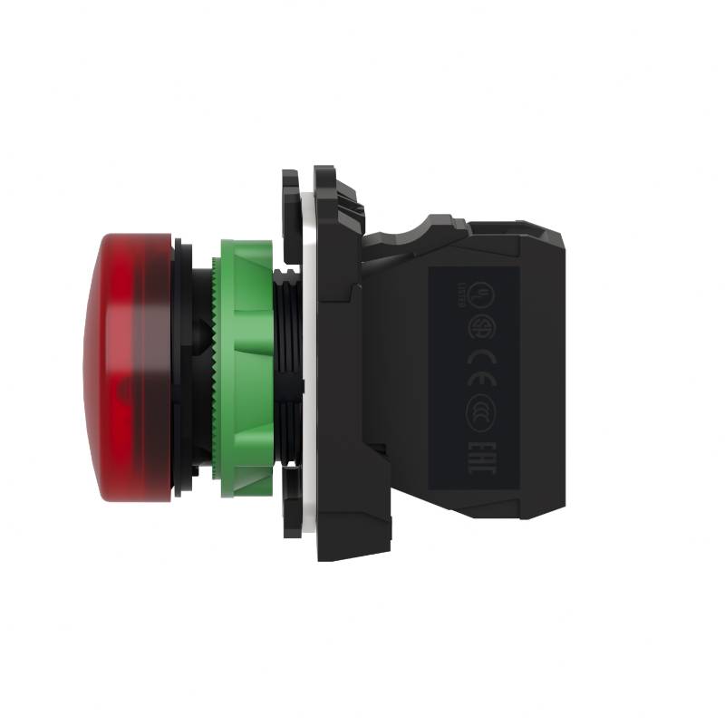Indicator Lamp w/ Pilot Light - Red - Ø22 - 220 VAC