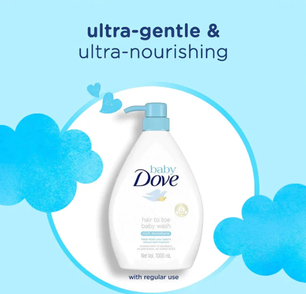 Dove Baby Hair To Toe Wash Rich Moisture