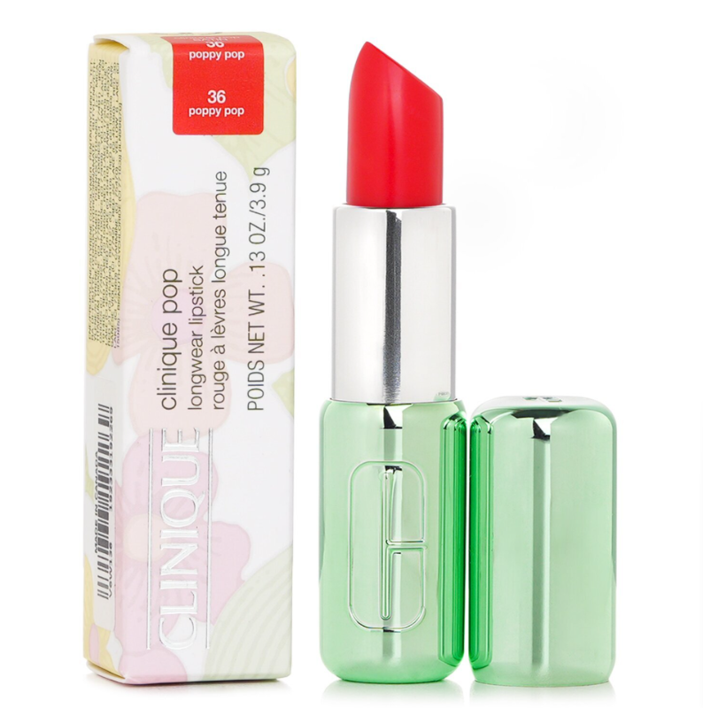 Clinique Pop™ Longwear Lipstick Poppy Pop Satin