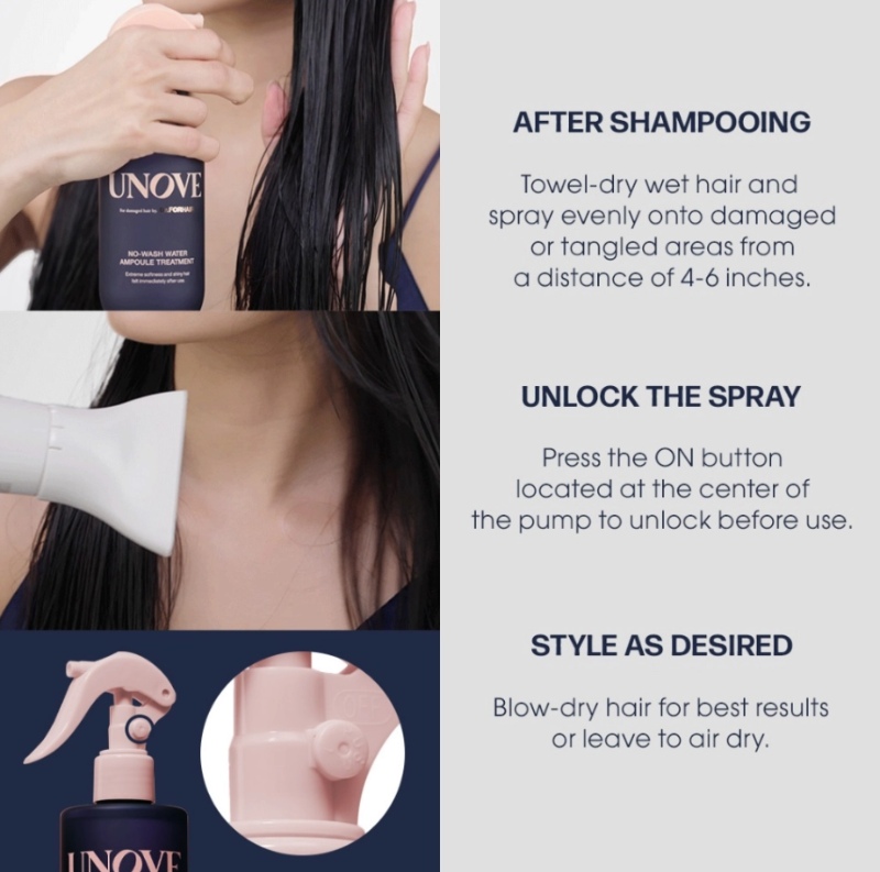 UNOVE No-wash Water Ampoule Treatment