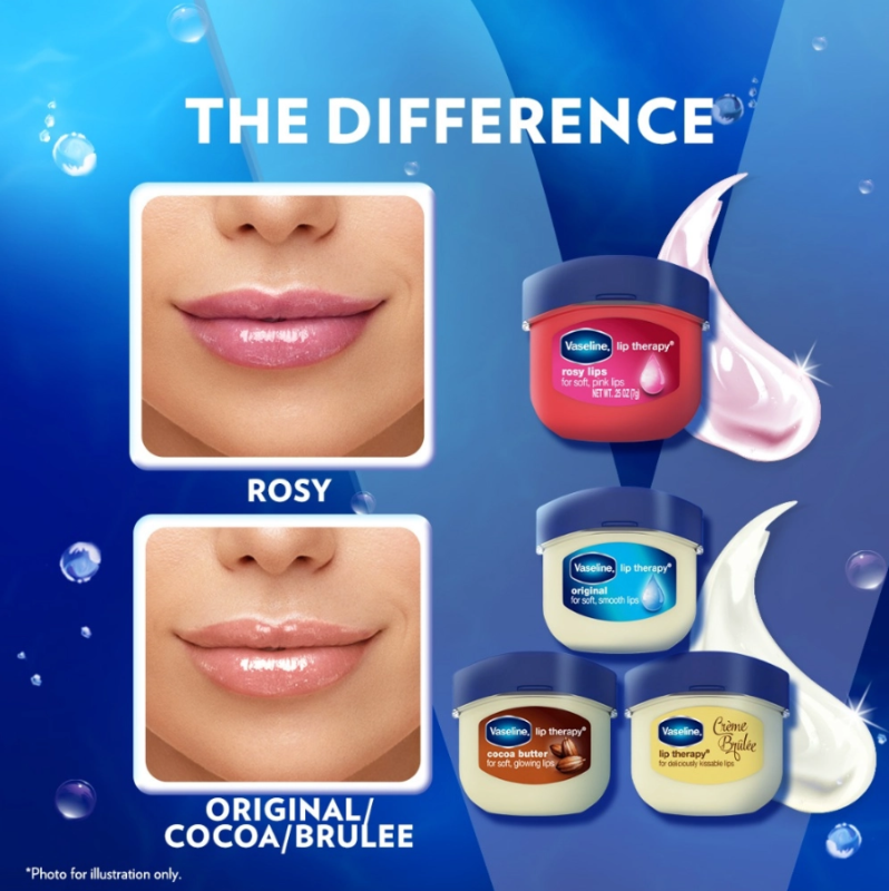 Vaseline Lip Therapy Original Lip Balm Mini with Petroleum Jelly