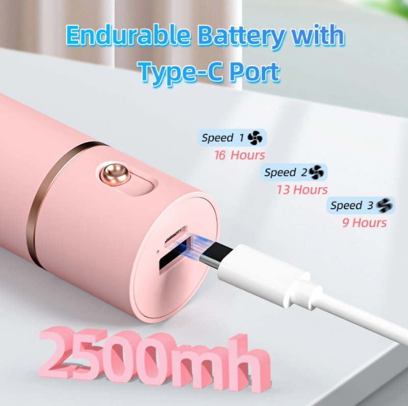 GOOJODOQ Pocket Hand Held Fan FS083 2500maH