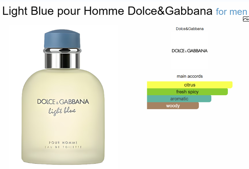 D&G LIGHT BLUE POUR HOMME (Vial)
