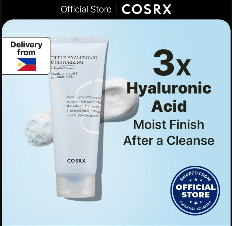 COSRX Hydrium Triple Hyaluronic Moisturizing Cleanser