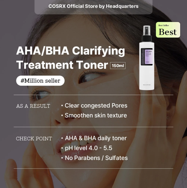 COSRX AHA/BHA Clarifying Treatment Toner