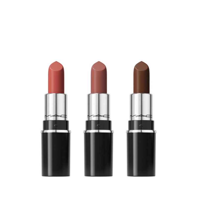 MAC Everyday Luxury Mini Lustreglass Lipstick Trio- Neutral