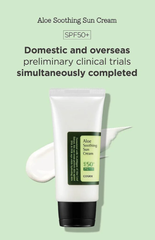 COSRX Aloe Soothing Sun Cream SPF50+ PA+++