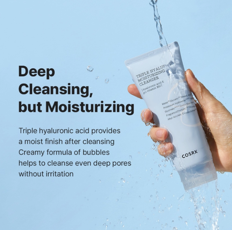 COSRX Hydrium Triple Hyaluronic Moisturizing Cleanser